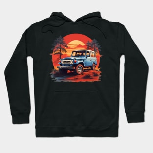 Retro Blue 4x4 Hoodie